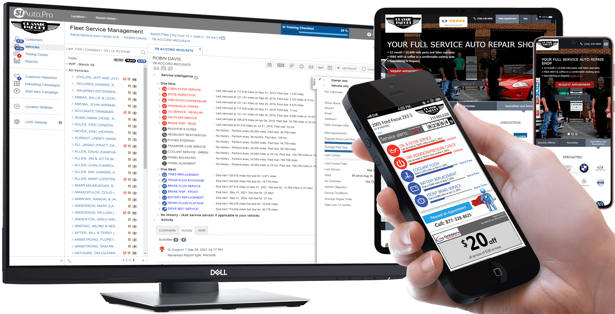 SI Suite SI Auto Shop Predictive Maintenance Software